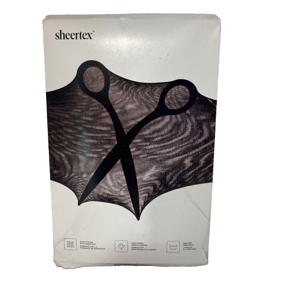 Sheertex Backseam Sheer Rip Resist Tights Size XL Black New